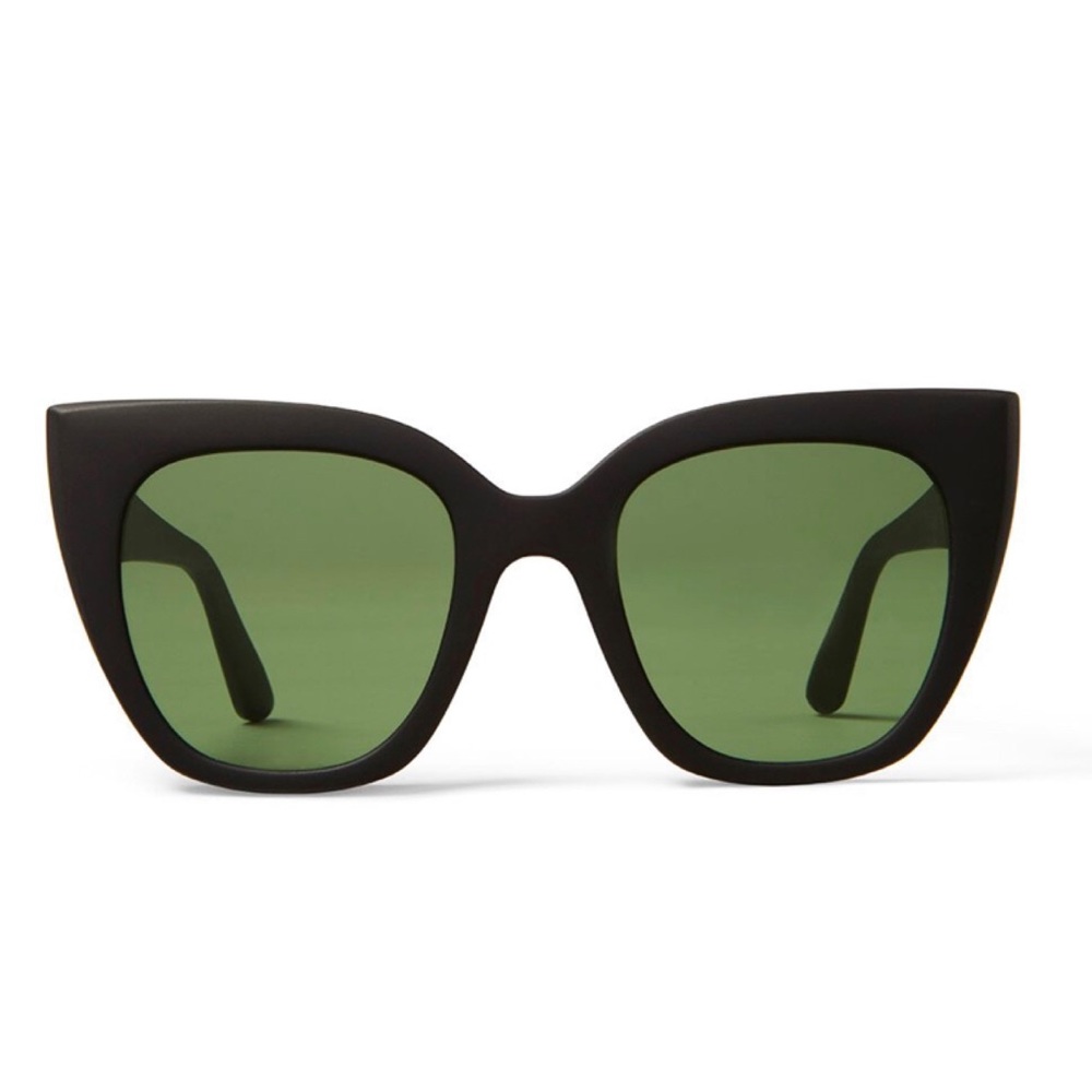 NEW TRAVELER Sydney Matte Black | Green Lens